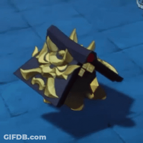 Ushi Itto Hiding In Book GIF