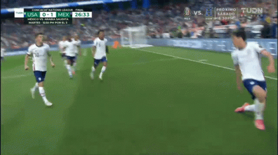 Usmnt Players Huddle In Celebration GIF