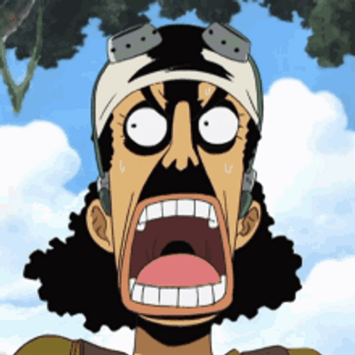 Usopp Annoying Scream GIF