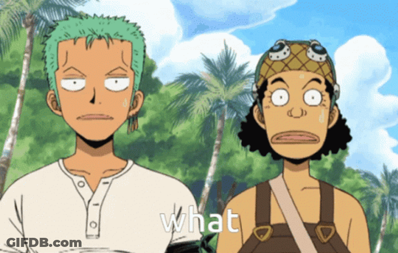 Usopp Asking What GIF