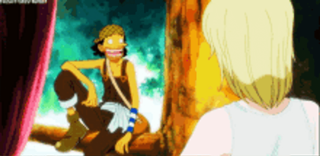 Usopp Falling Off A Tree GIF