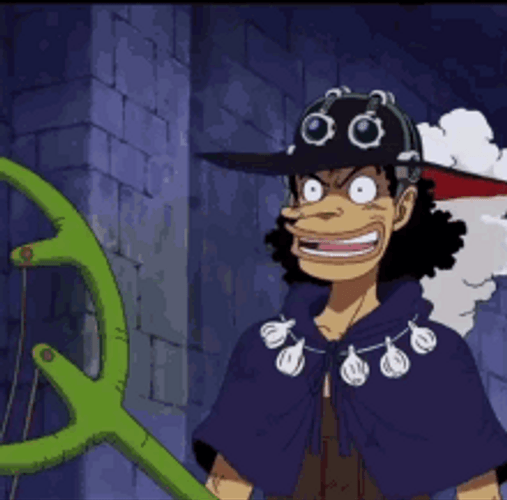 Usopp In Weird Costume GIF