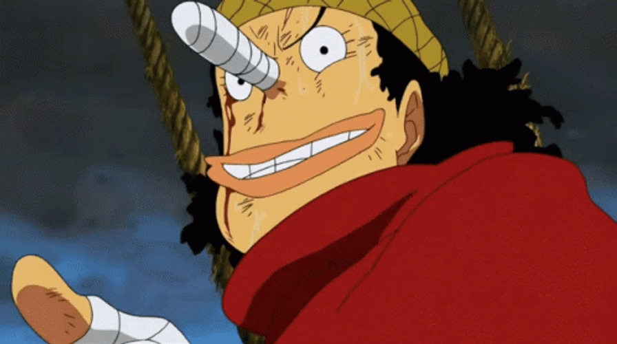 Usopp With Whole Body Wrapped In Bandages GIF