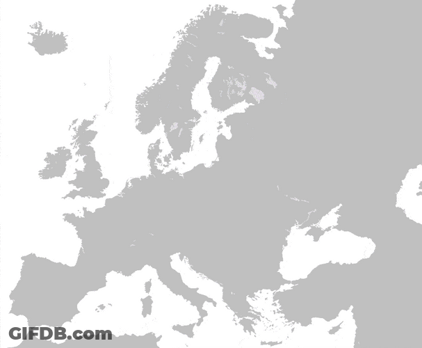 Ussr Animated Map Illustration GIF