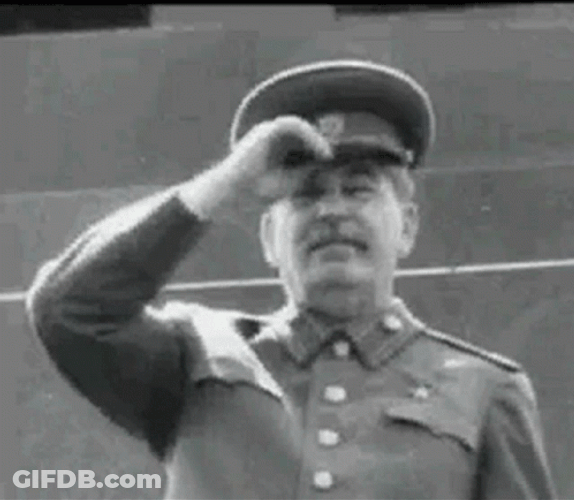 Ussr Joseph Stalin Hat Salute GIF