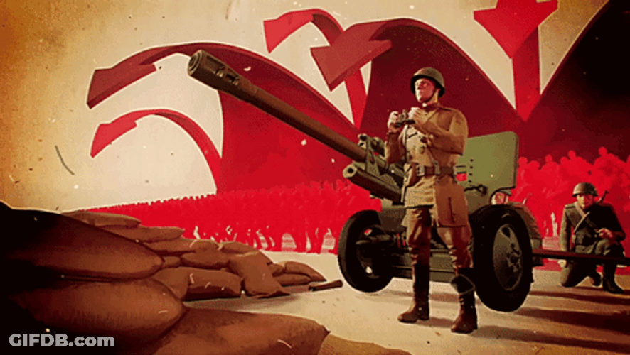 Ussr War Bomb Explosion Soldier Spying GIF