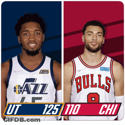 Utah Jazz Vs Chicago Bulls Players GIF