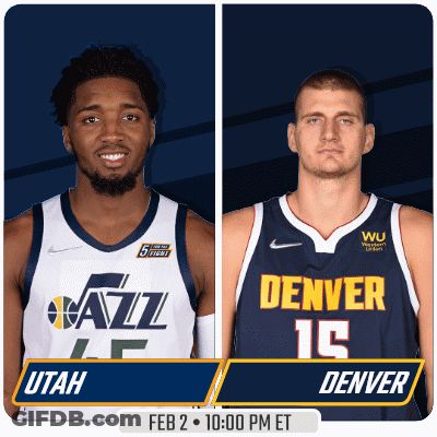 Utah Jazz Vs Denver Nuggets Basketball Players GIF