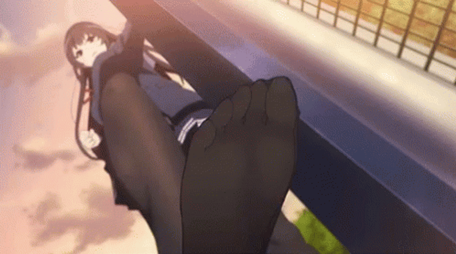 Utaha Kasumigaoka Foot Fetish GIF