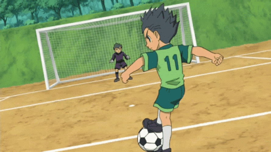 Utsunomiya Kicking Soccer Ball GIF