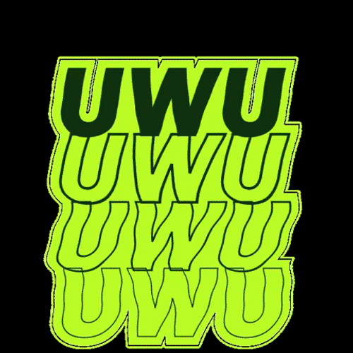 Uwu Neon Animation GIF