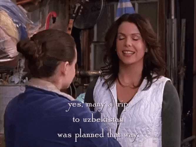 Uzbekistan Trip Lorelai Gilmore GIF