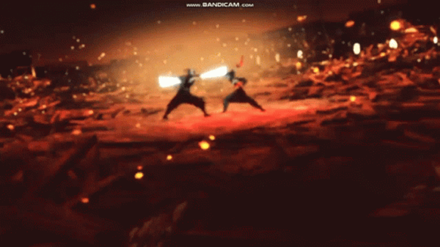 Uzui Vs Gyutaro Anime Fight GIF