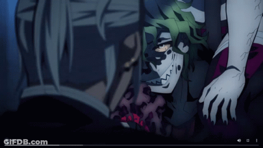 Uzui Vs Gyutaro Demon Slayer GIF