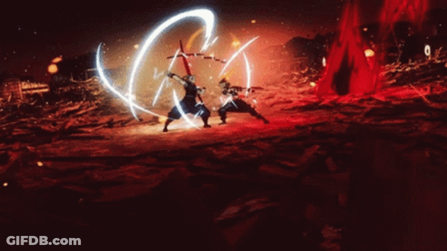 Uzui Vs Gyutaro The Great Fight GIF