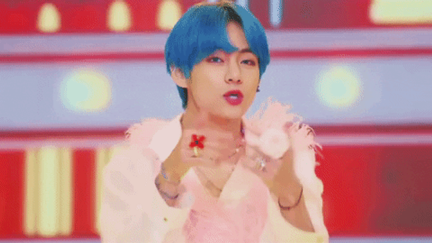 V Performing In Concert GIF