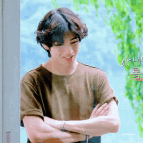 V Shy On Camera GIF