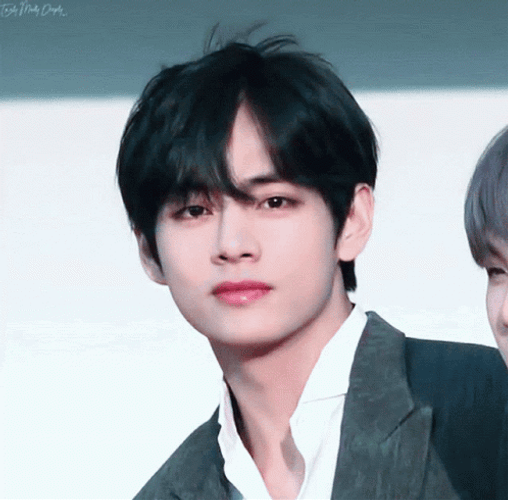 V Smiling At Camera GIF