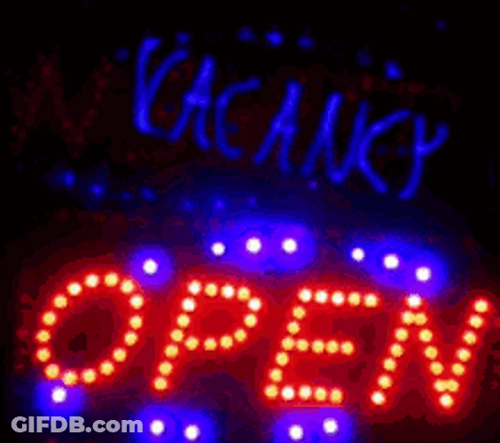 Vacancy Open Sign GIF