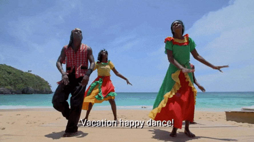 Vacation Happy Dance Caribbean GIF