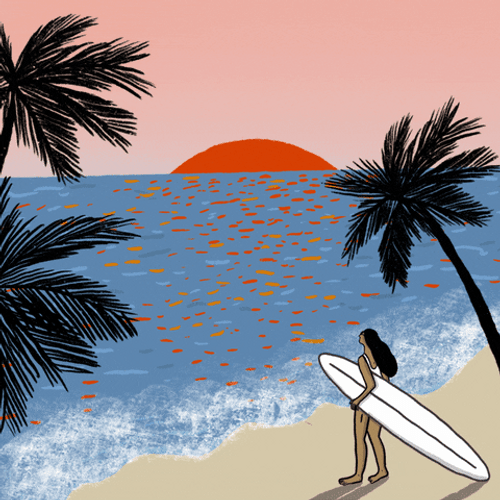 Vacation Mode Happy Sunday Ski GIF