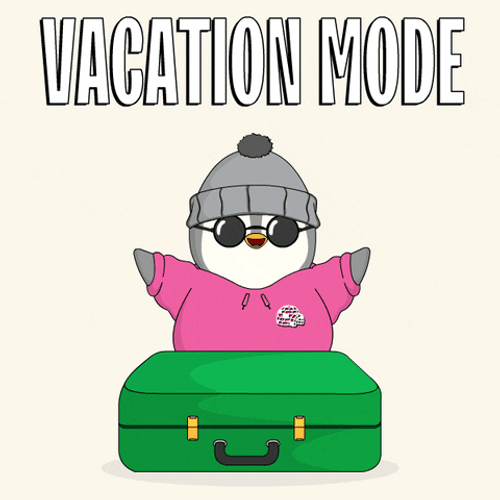 Vacation Mode Pudgy Travel Vacation GIF