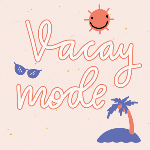 Vacation Vacay Mode Cartoon GIF