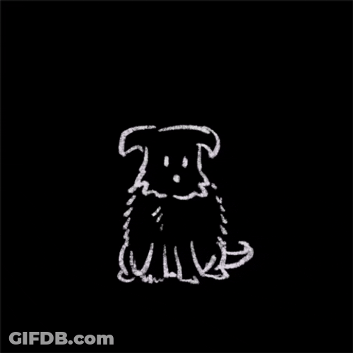 Vacuuming Hairy Dog Furs GIF
