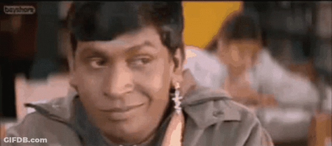 Vadivelu Smirk Tamil GIF