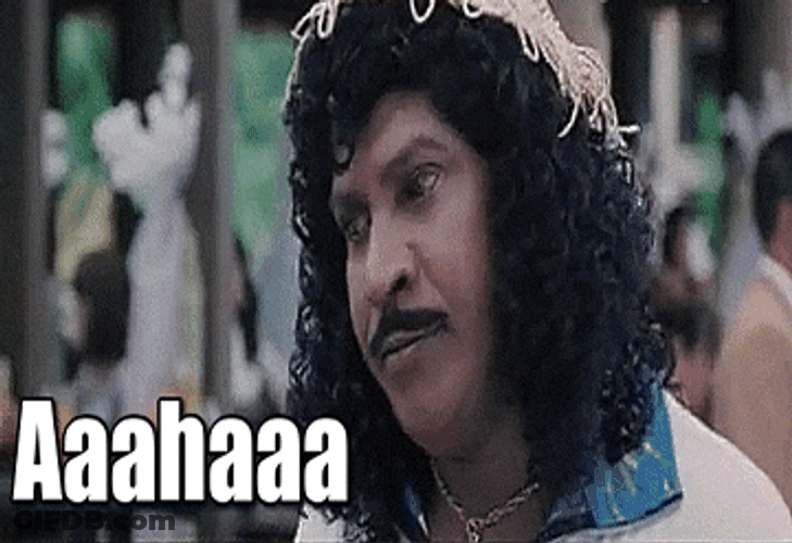 Vadivelu Suspicious Curly Hair GIF