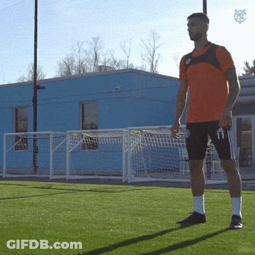 Valentín Castellanos Doing Practice With Teammate GIF