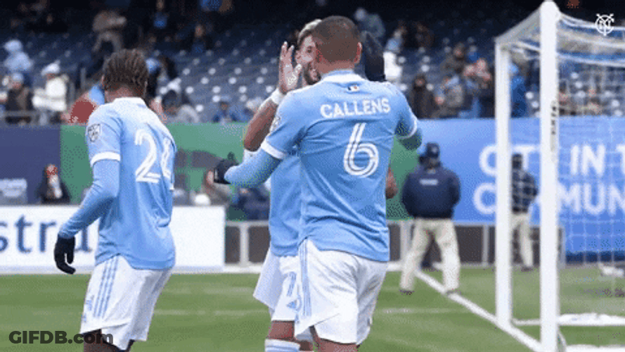 Valentín Castellanos Hugging Callens GIF