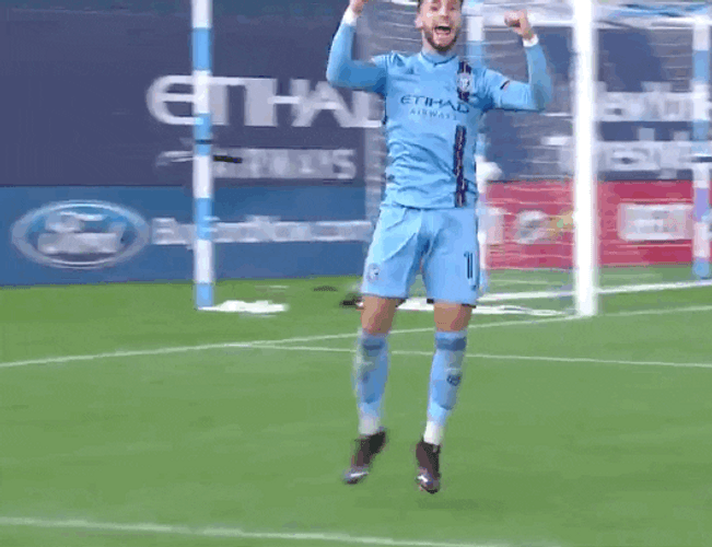 Valentín Castellanos Hugs Two Of His Teammates GIF