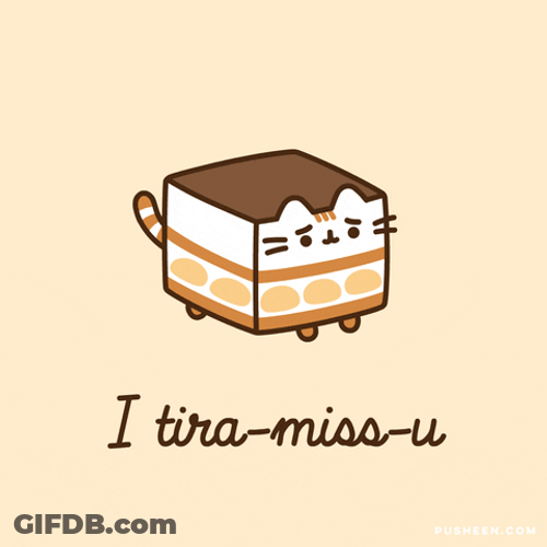 Valentine Day Cake Tiramisu I Miss You GIF