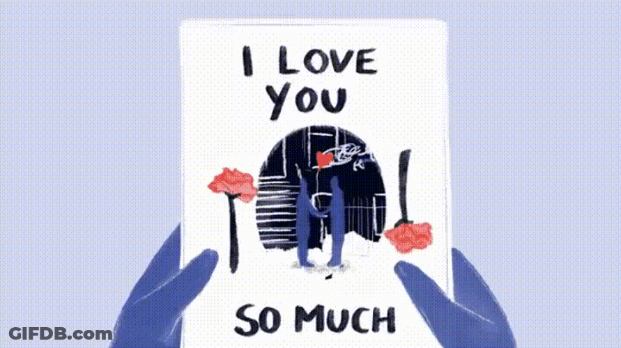 Valentine Day Card I Love You So Much GIF