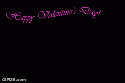 Valentine's Day Card Woman Riding Purple Monster GIF