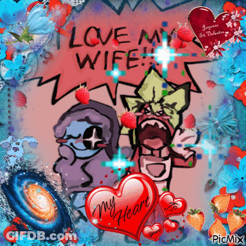 Valentine's Day Heart Saying My Heart GIF