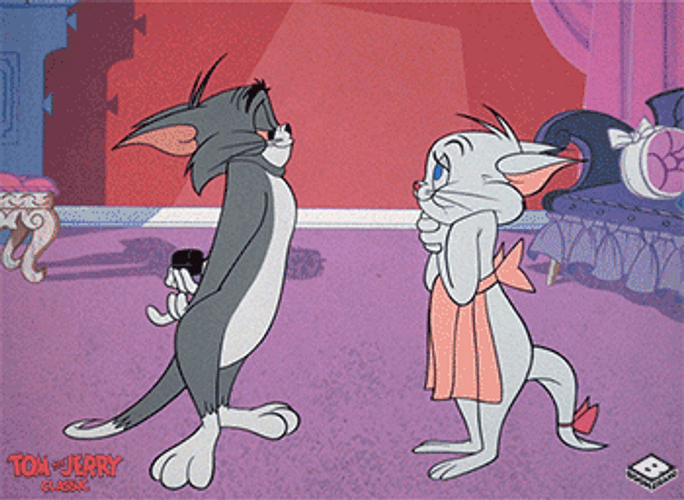 Valentine's Proposal Tom Cartoon GIF