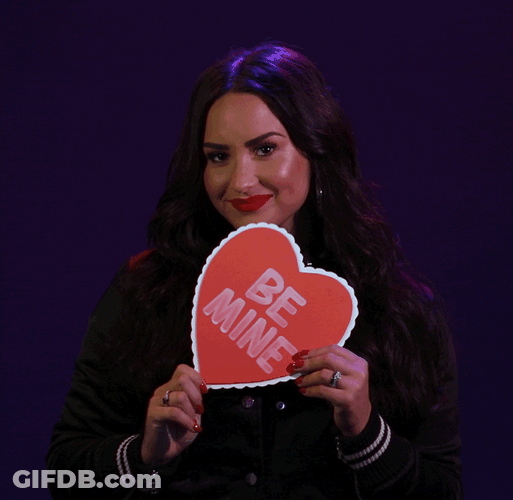 Valentines Day Demi Lovato Be Mine GIF