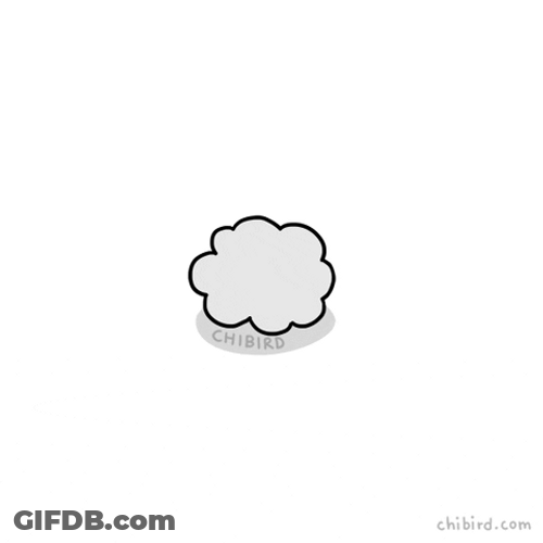 Valentines Day Fluffy Chibird Animation GIF