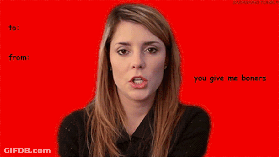 Valentines Day Frustrated Lady Controlling Emotions GIF