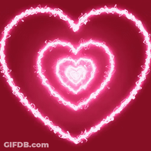 Valentines Day Heart Tunnel GIF
