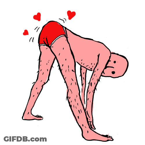 Valentines Day Hearts Funny Twerk GIF