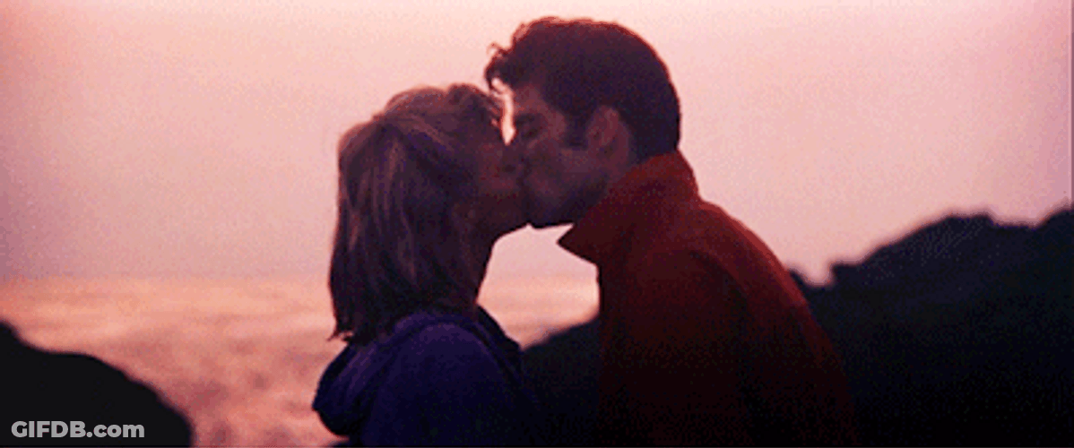 Valentines Day John Travolta Olivia Newton John Kissing GIF