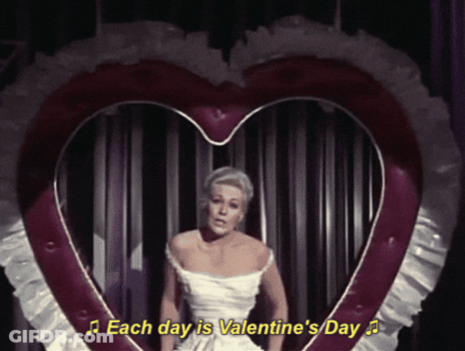 Valentines Day Vintage Kim Novak Singing GIF