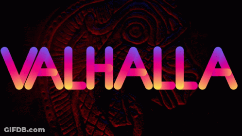Valhalla On Dark Background GIF
