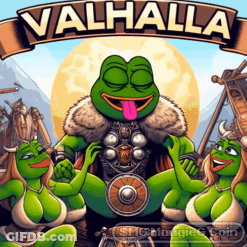 Valhalla Poster Frog With Tongue Out GIF