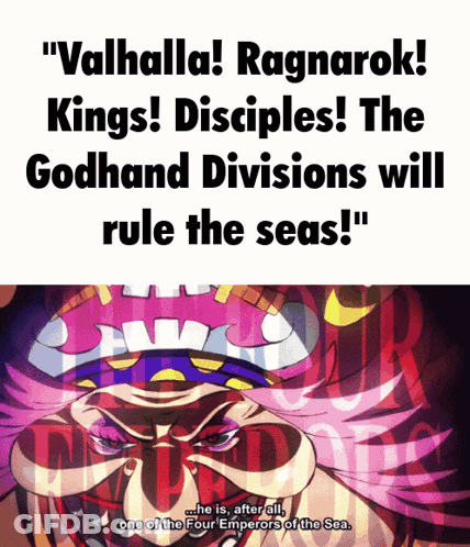 Valhalla Ragnarok Kings Disciples The Godhand Divisions Rule The Seas Poster GIF