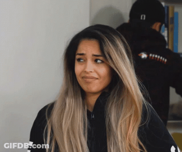 Valkyrae Nervous Laugh GIF
