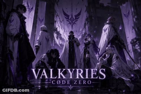 Valkyries Code Zero Advertisement Group Of Characters GIF
